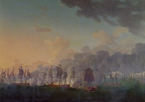 The Battle of Louisbourg on the 21st July 1781